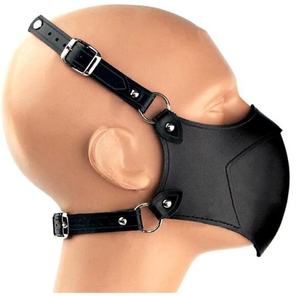 Sexy Steampunk Half-Face Halloween Cosplay PU Leather Mask Adjustable Motorcycle - Picture 6 of 6